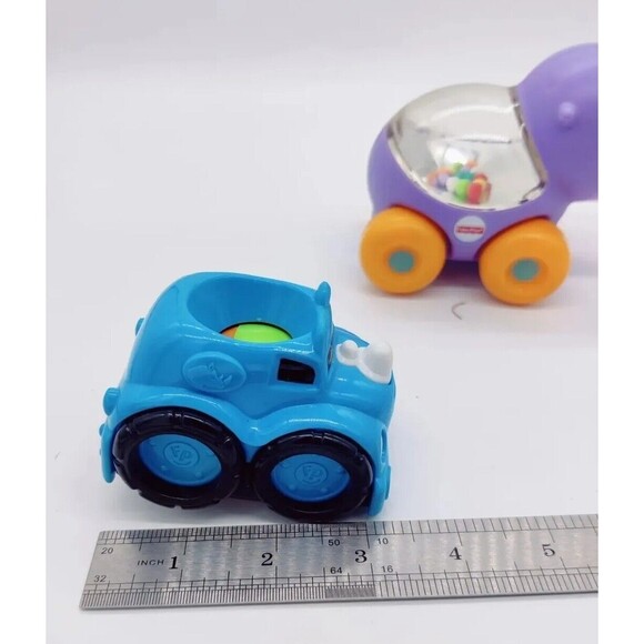 Fisher Price Poppity Pop Purple Hippo Roller Cars Baby Development Toy Poppers 2 - Picture 11 of 12